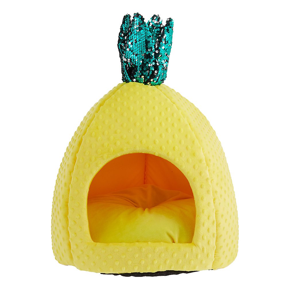 Whisker City® Pineapple Cat Sleepy Hut