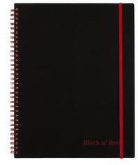 Black N' Red Wirebound Notebook